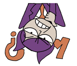 Bat-Uncle upside down Sticker by YOINEKO sticker #2032861