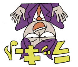 Bat-Uncle upside down Sticker by YOINEKO sticker #2032865