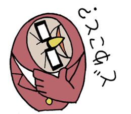 Bat-Uncle upside down Sticker by YOINEKO sticker #2032881