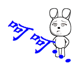 12th edition white rabbit expressive sticker #2033429