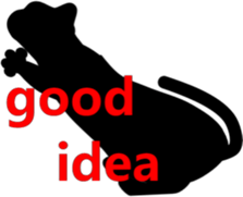 Flattery of cat sticker #2033538