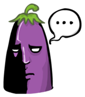 Eggplant E.T. [by Shin] sticker #2033607