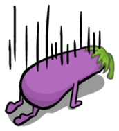 Eggplant E.T. [by Shin] sticker #2033608