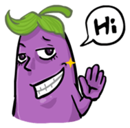 Eggplant E.T. [by Shin] sticker #2033610