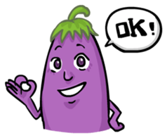 Eggplant E.T. [by Shin] sticker #2033611