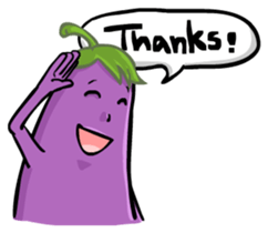 Eggplant E.T. [by Shin] sticker #2033612