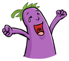 Eggplant E.T. [by Shin] sticker #2033615