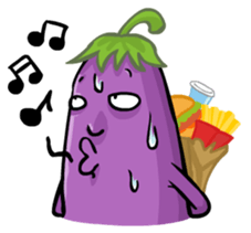 Eggplant E.T. [by Shin] sticker #2033619