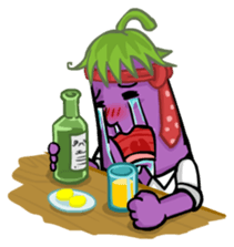 Eggplant E.T. [by Shin] sticker #2033622