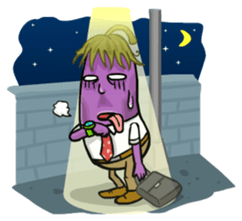 Eggplant E.T. [by Shin] sticker #2033624