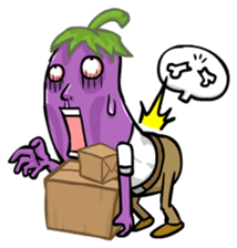 Eggplant E.T. [by Shin] sticker #2033625
