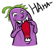 Eggplant E.T. [by Shin] sticker #2033628