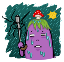 Eggplant E.T. [by Shin] sticker #2033630