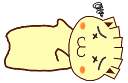 Gyonyan  "The cat of the GYOZA head" sticker #2033786