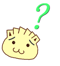 Gyonyan  "The cat of the GYOZA head" sticker #2033788