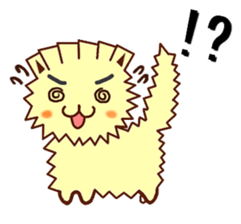 Gyonyan  "The cat of the GYOZA head" sticker #2033789