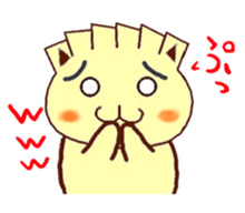 Gyonyan  "The cat of the GYOZA head" sticker #2033790