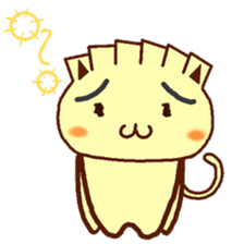 Gyonyan  "The cat of the GYOZA head" sticker #2033794