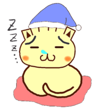 Gyonyan  "The cat of the GYOZA head" sticker #2033798