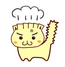 Gyonyan  "The cat of the GYOZA head" sticker #2033799