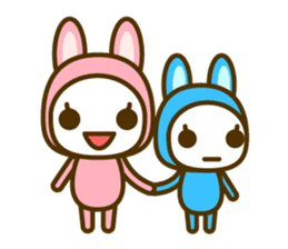 Zentai+Rabbit sticker #2033851