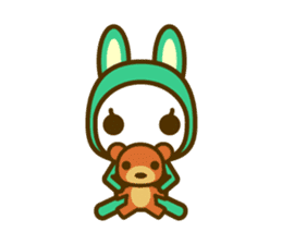 Zentai+Rabbit sticker #2033862