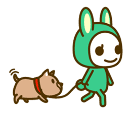 Zentai+Rabbit sticker #2033867