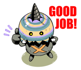 Drill egg Monster sticker #2035366