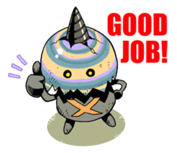 Drill egg Monster sticker #2035366