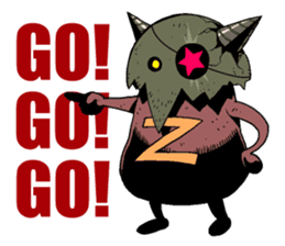 Drill egg Monster sticker #2035369