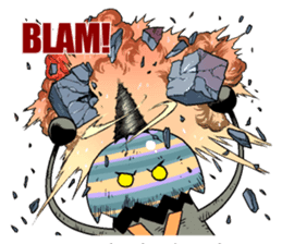 Drill egg Monster sticker #2035393