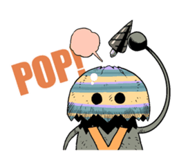 Drill egg Monster sticker #2035397