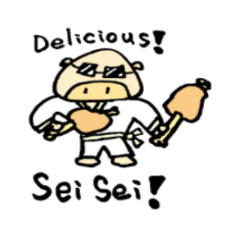 Sticker of Japanese cultural pig