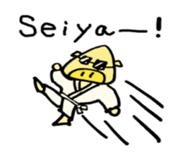 Sticker of Japanese cultural pig sticker #2035545