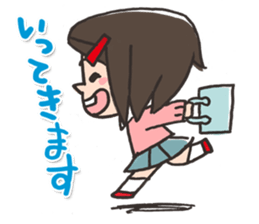 Daily of the elementary school girls sticker #2035927