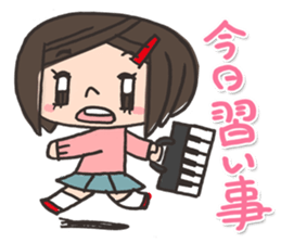 Daily of the elementary school girls sticker #2035929