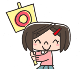 Daily of the elementary school girls sticker #2035935