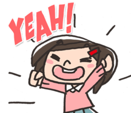 Daily of the elementary school girls sticker #2035947