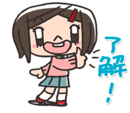 Daily of the elementary school girls sticker #2035948