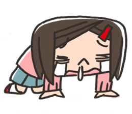 Daily of the elementary school girls sticker #2035949