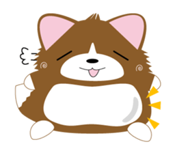 INARIKEN -corgi.cardigan- Fatty ver2. sticker #2036153
