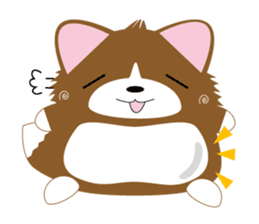 INARIKEN -corgi.cardigan- Fatty ver2. sticker #2036153