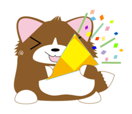 INARIKEN -corgi.cardigan- Fatty ver2. sticker #2036155