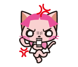 Bobbed hair animals - little cat sticker #2037407