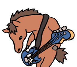The musician of a pasture sticker #2037735
