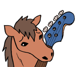 The musician of a pasture sticker #2037738