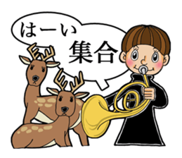 I am a member of the brass band club.(2) sticker #2039009