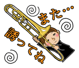 I am a member of the brass band club.(2) sticker #2039016