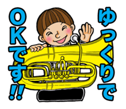 I am a member of the brass band club.(2) sticker #2039030