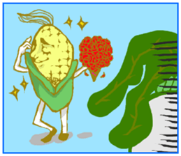 Deep vegetable sticker #2039320